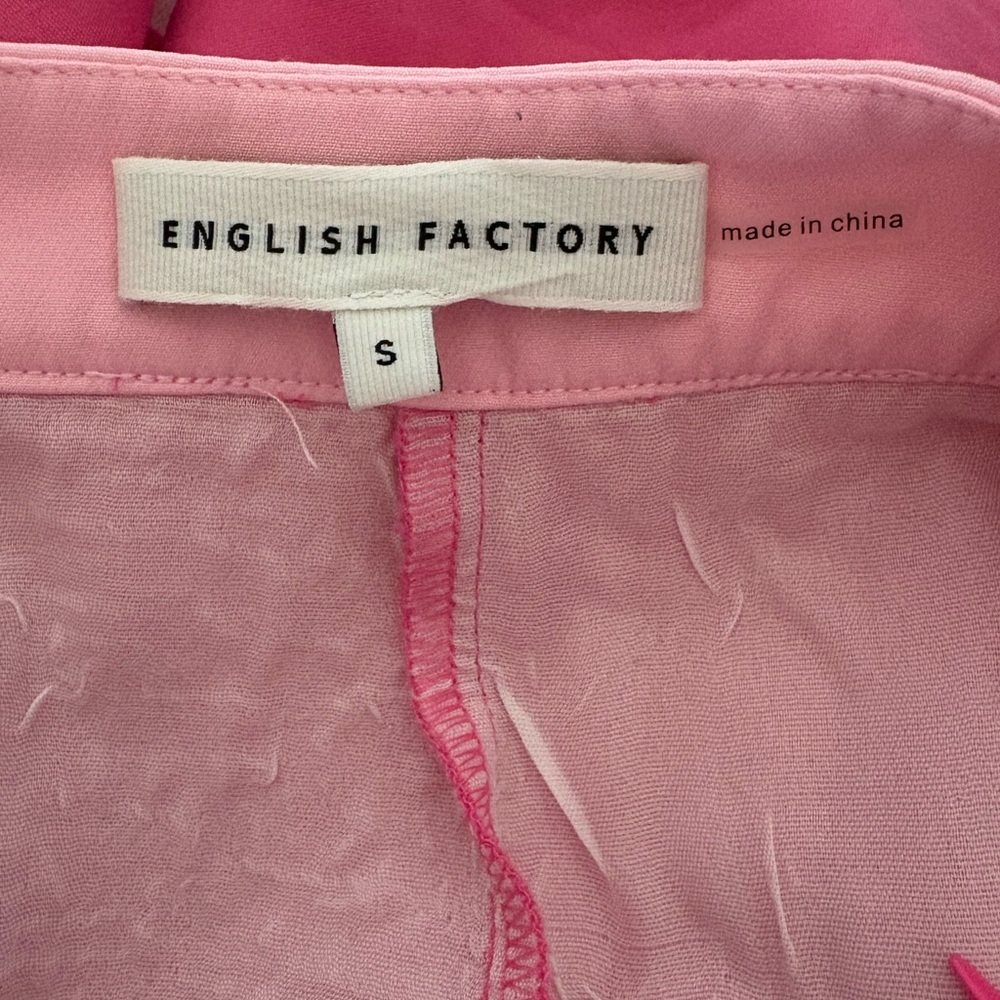 English Factory Pink ColorBlock High Rise Skort - Picture 7 of 11